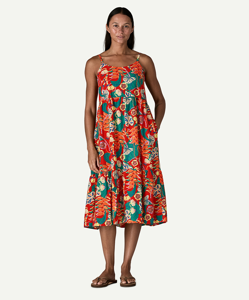 Women's Tidal Threads Dress TCLE/ホットアンバー M(WOMEN)
