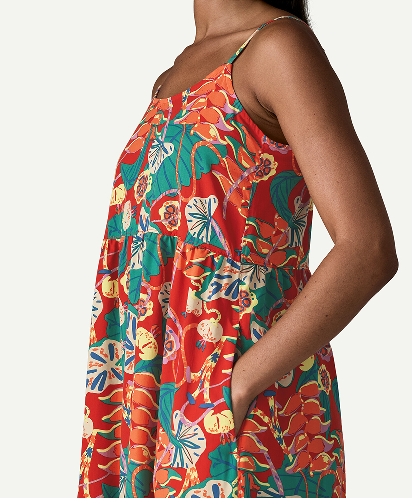 Women's Tidal Threads Dress TCLE/ホットアンバー M(WOMEN)
