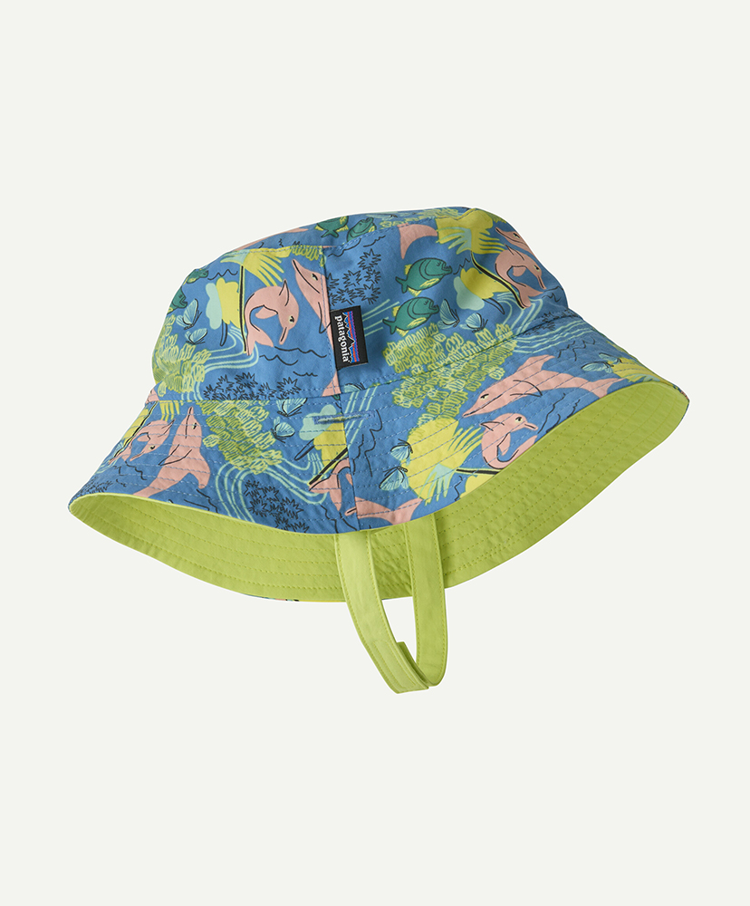 Baby Sun Bucket Hat AMBL/ショアブルー 12M(KIDS)