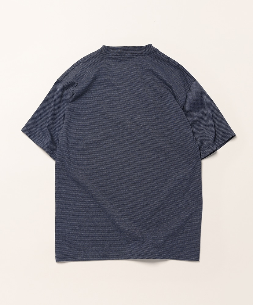 Micro Stripe S/S T-Shirt Navy/ネイビー L(MEN)