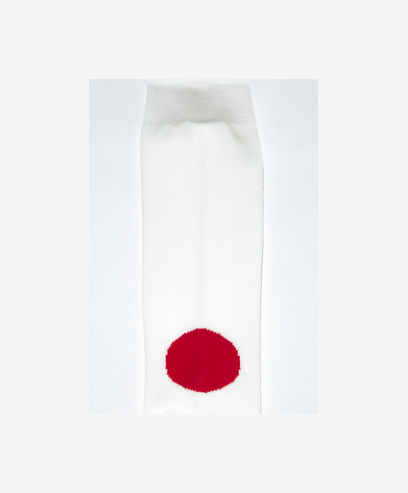 JAPAN FLAG バックスタイルソックス Natural/ナチュラル L(27cm-29cm)