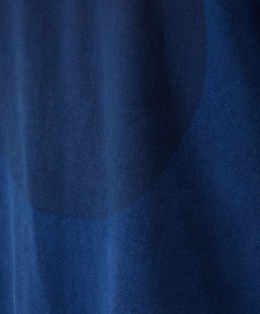 インディゴオオマルプリント ショートスリーブTシャツ A/エー L(MEN)