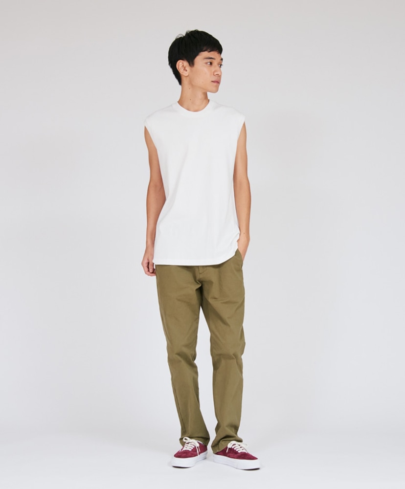 T-Shirts SHIRO - Sleeveless Tee White/ホワイト S(MEN)