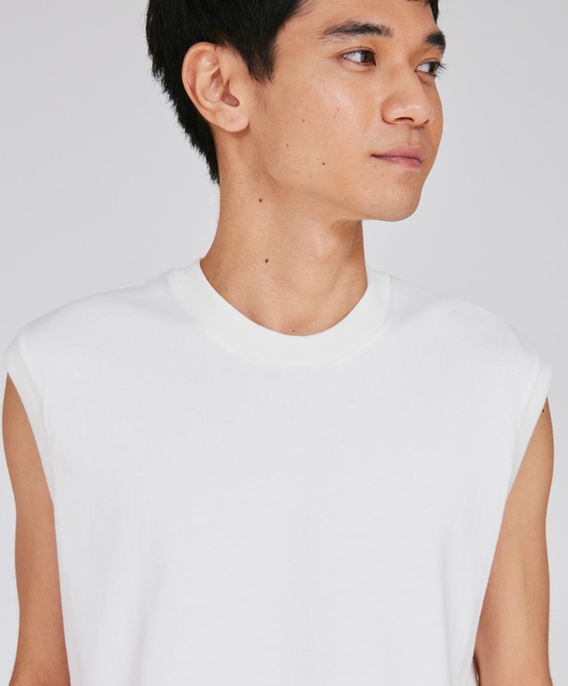 T-Shirts SHIRO - Sleeveless Tee White/ホワイト S(MEN)