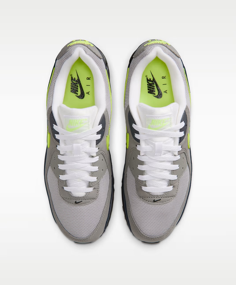 Air Max 90 ブラックxアンスラサイトxライトチャコールxネオンイエロー 26.5cm