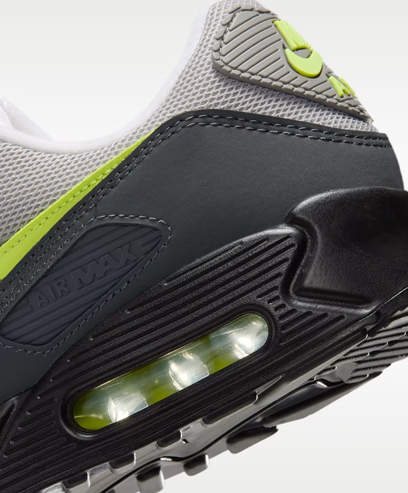 Air Max 90 ブラックxアンスラサイトxライトチャコールxネオンイエロー 26.5cm