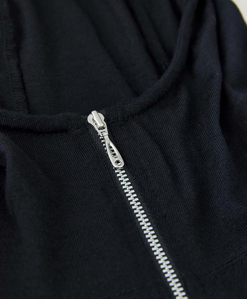 Merino Wool Military Hooded Sweater Black/ブラック L(MEN)