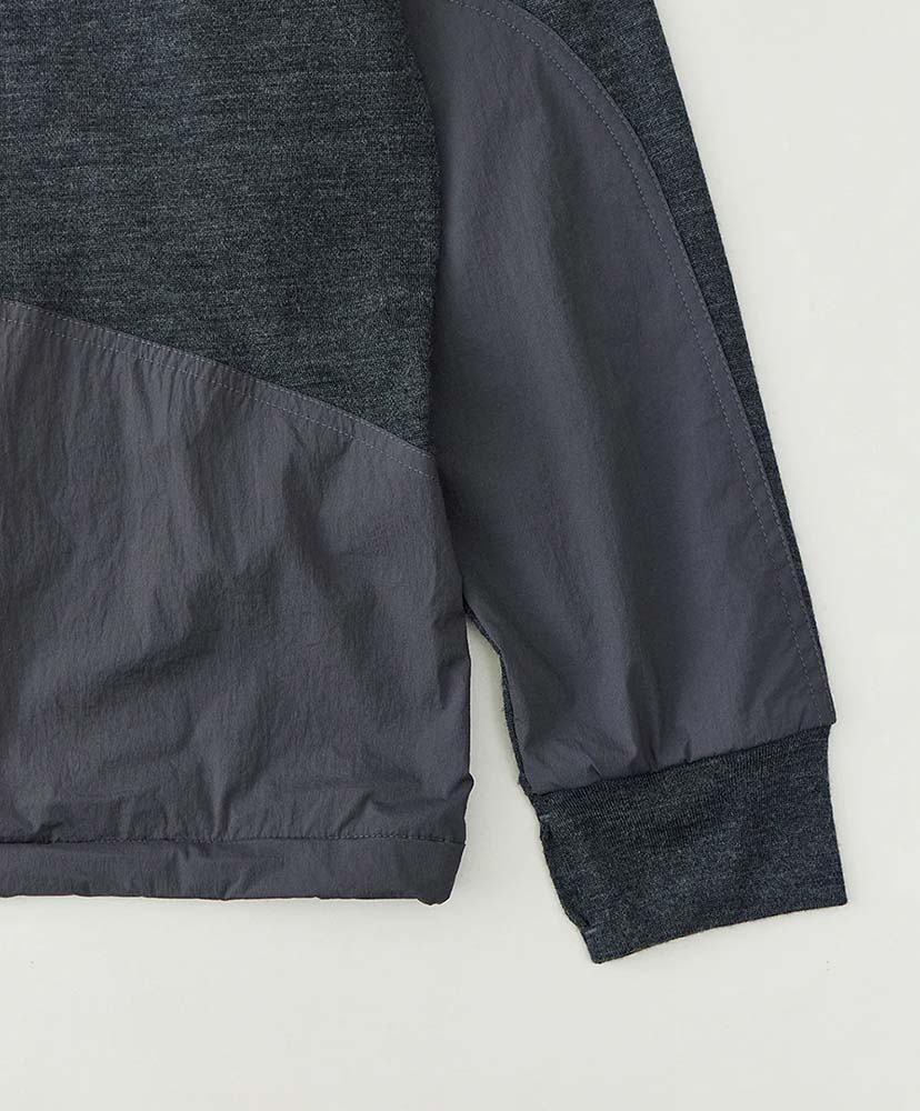 Merino Wool Military Hooded Sweater Charcoal/チャコール L(MEN)