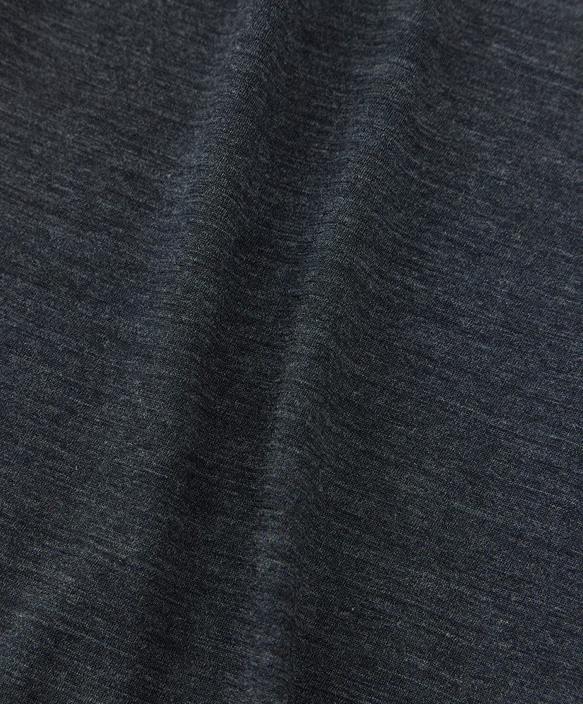 LOFTMAN別注 Light Merino Wool Ringer T-shirt Charcoal Grey/チャコールグレー L(MEN)