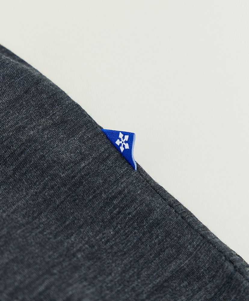 LOFTMAN別注 Light Merino Wool Ringer T-shirt Charcoal Grey/チャコールグレー L(MEN)