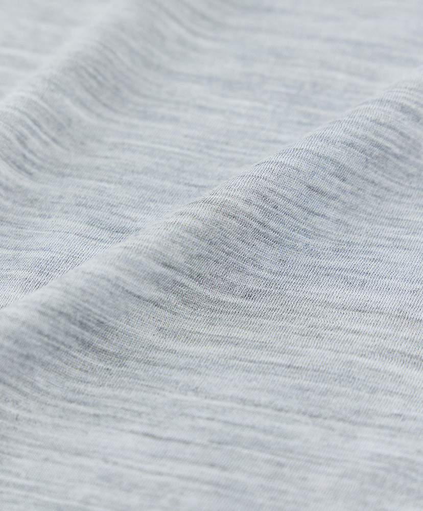 LOFTMAN別注 Light Merino Wool Ringer T-shirt Light Grey/ライトグレー L(MEN)