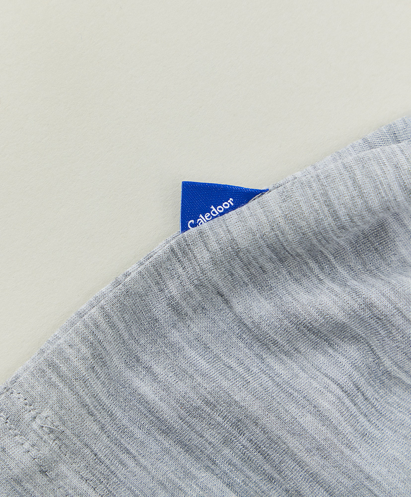 LOFTMAN別注 Light Merino Wool Ringer T-shirt Light Grey/ライトグレー L(MEN)