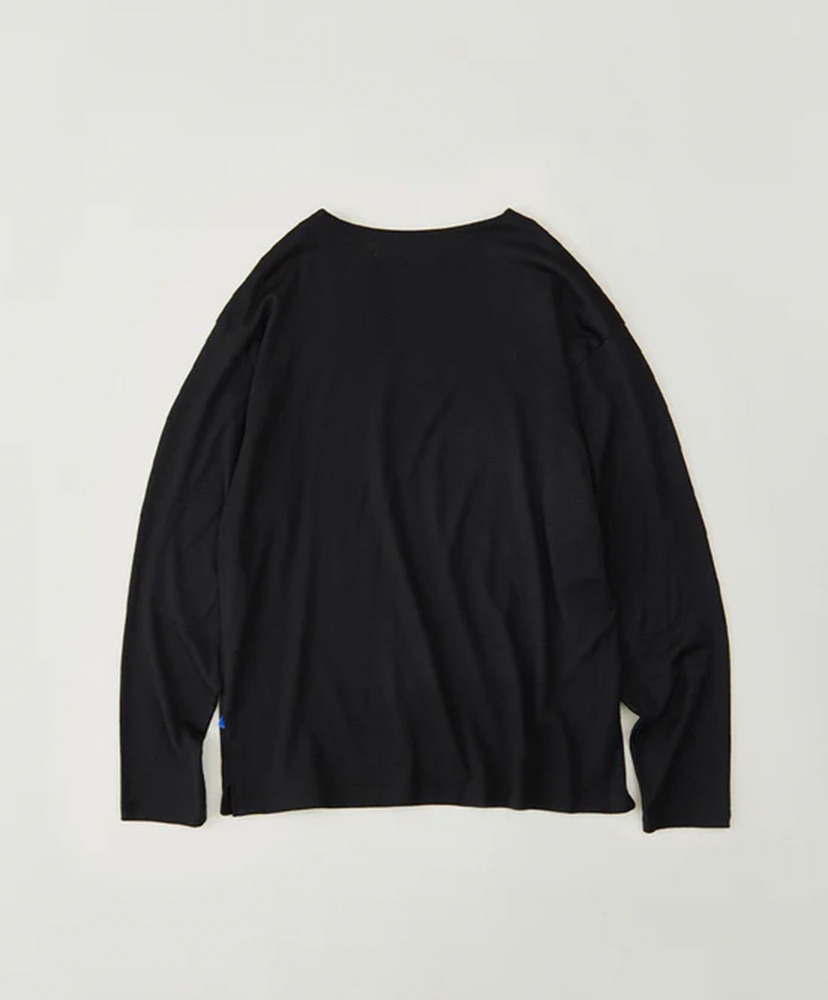 Merino Wool Long-Sleeve T-Shirt Black/ブラック M(MEN)