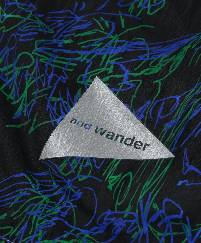 Printed Wind Jacket Black/ブラック L(MEN)
