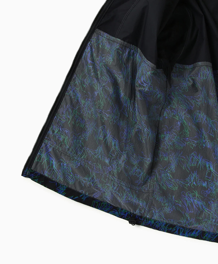 Printed Wind Jacket Black/ブラック L(MEN)