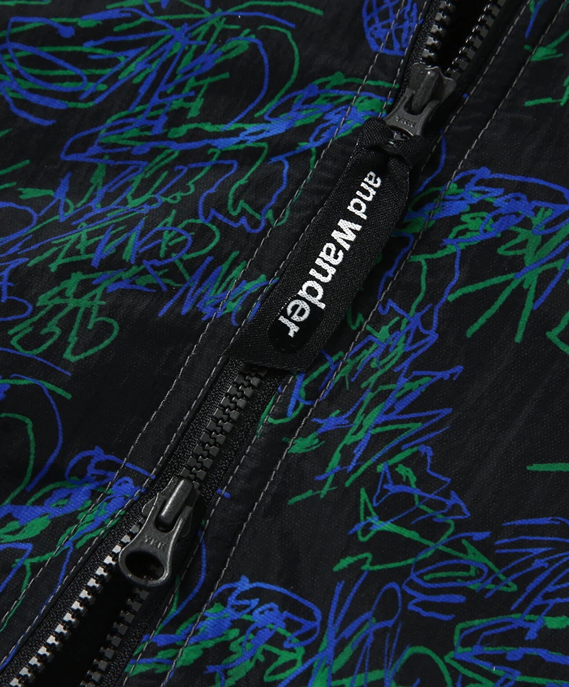 Printed Wind Jacket Black/ブラック L(MEN)