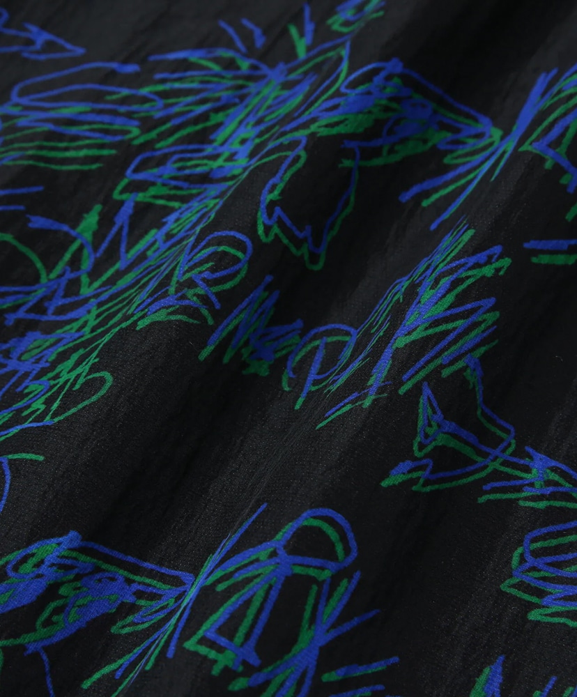 Printed Wind Jacket Black/ブラック L(MEN)