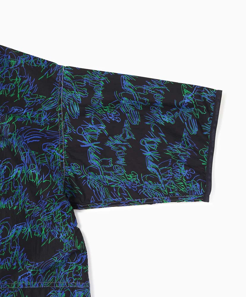 Printed Wind T Black/ブラック L(MEN)