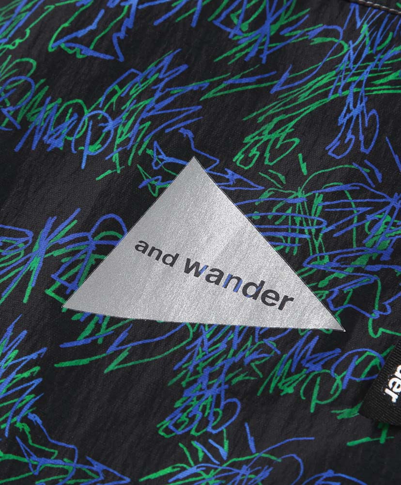 Printed Wind T Black/ブラック L(MEN)