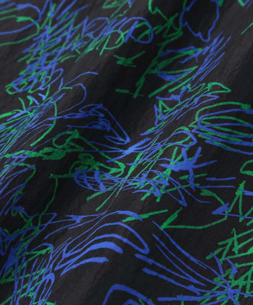 Printed Wind T Black/ブラック L(MEN)