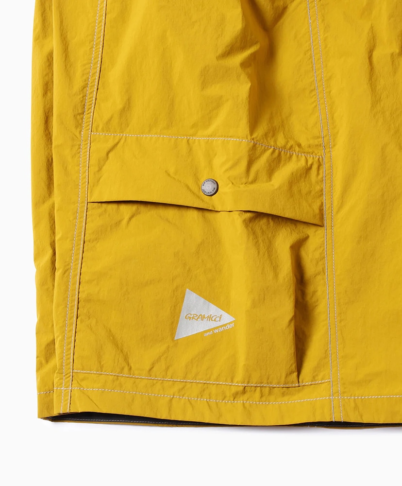 Gramicci × and wander Brushed Nylon Short Pants Yellow/イエロー L(MEN)
