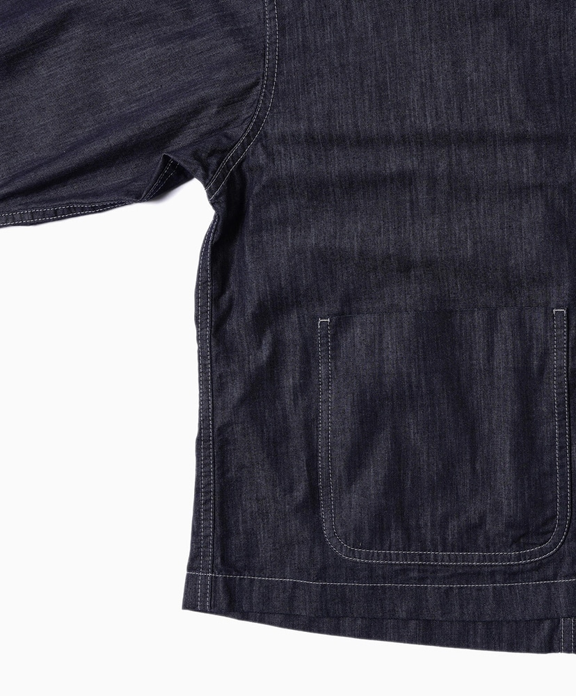 Dry Easy Denim Shirts Jacket Navy/ネイビー L(MEN)