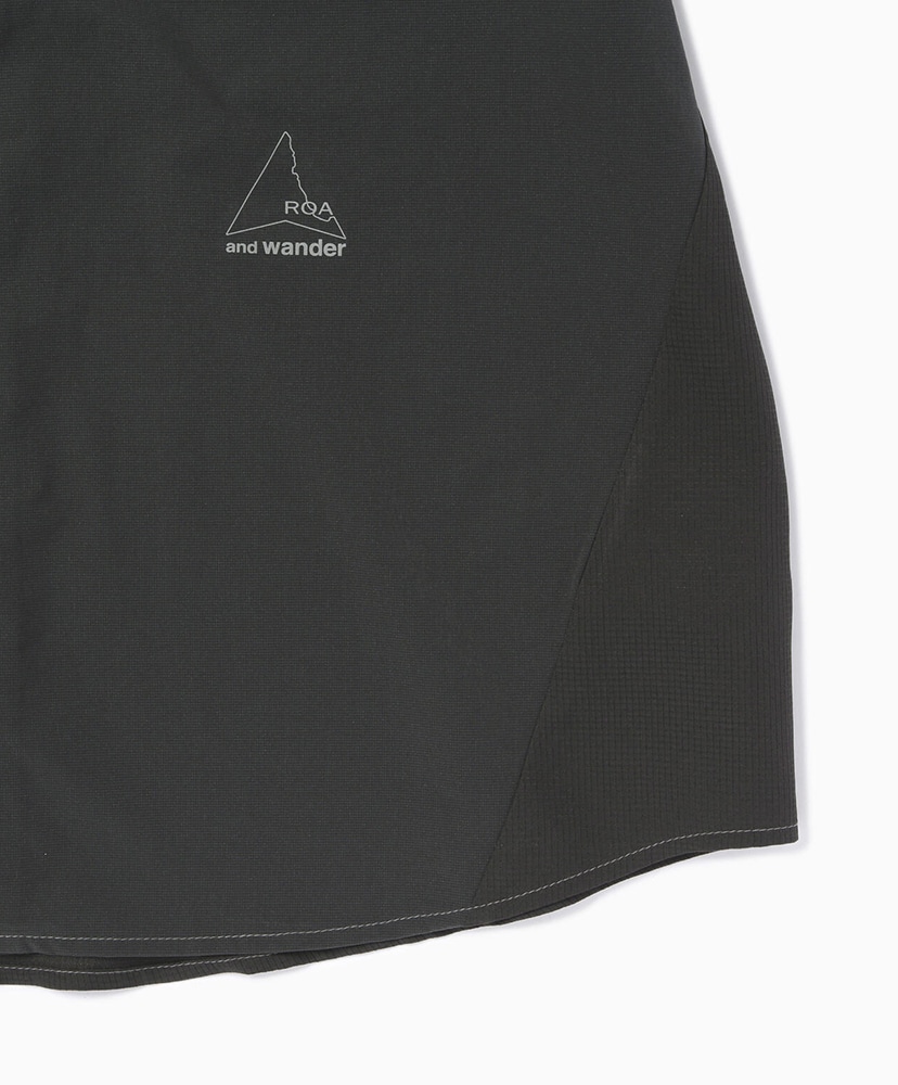 ROA × and wander Breathable Shirt Charcoal/チャコール L(MEN)