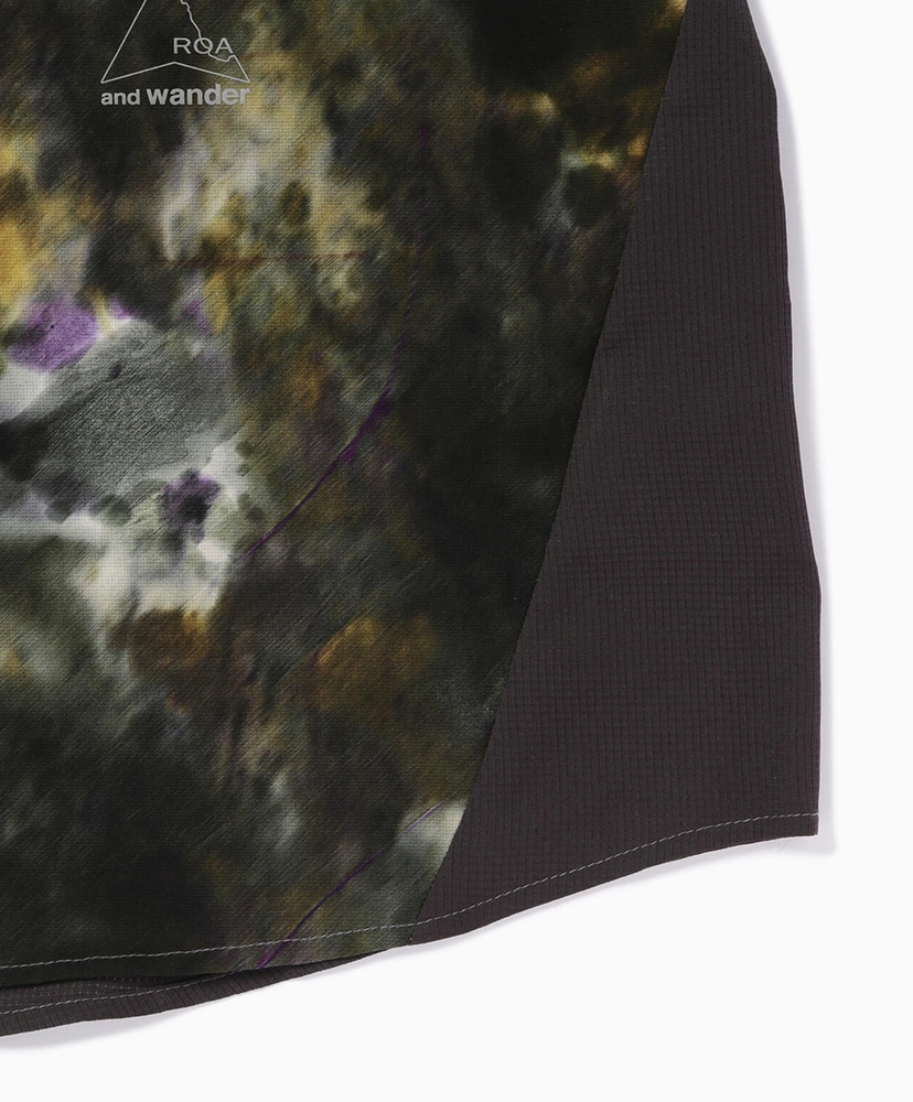 ROA × and wander Printed Breathable Shirt Camo/カモ L(MEN)