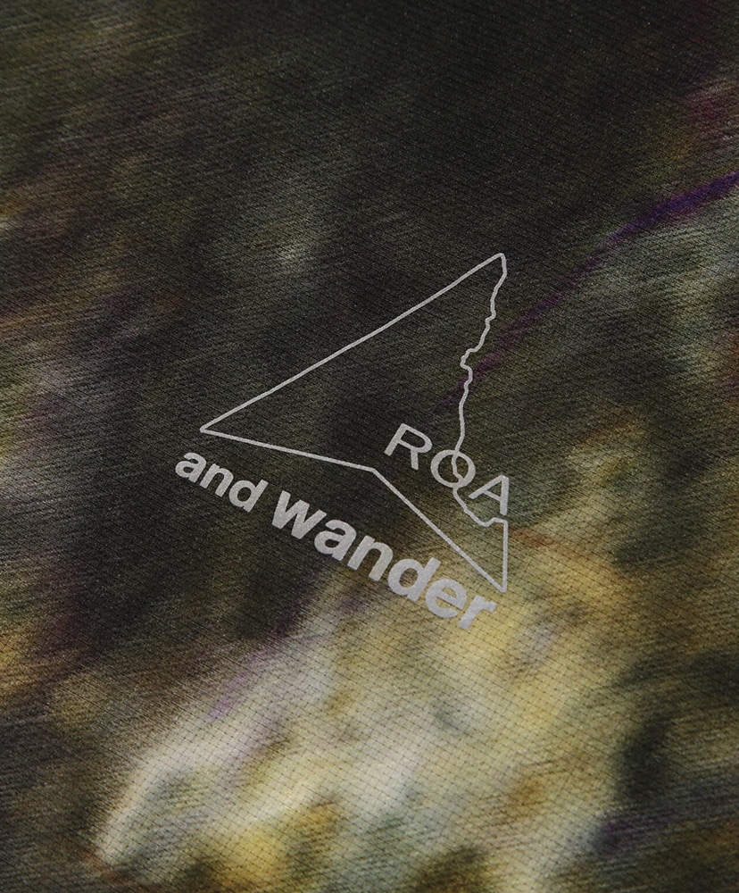 ROA × and wander Printed Breathable Shirt Camo/カモ L(MEN)