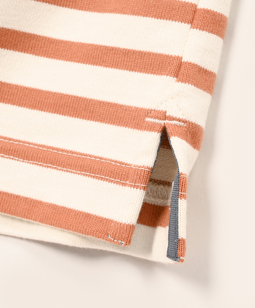 Stripe Pocket SS T Orange/オレンジ L(MEN)