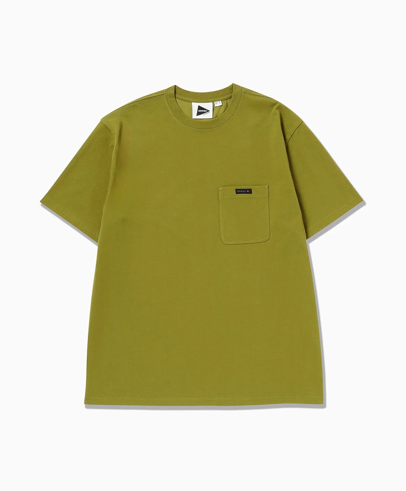 Gramicci × and wander Backprint S/S Tee Yellow Green/イエローグリーン L(MEN)