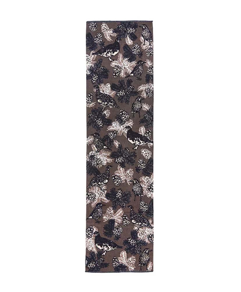 スポーツてぬぐい / ライチョウ＆ホシガラス セピア ONE