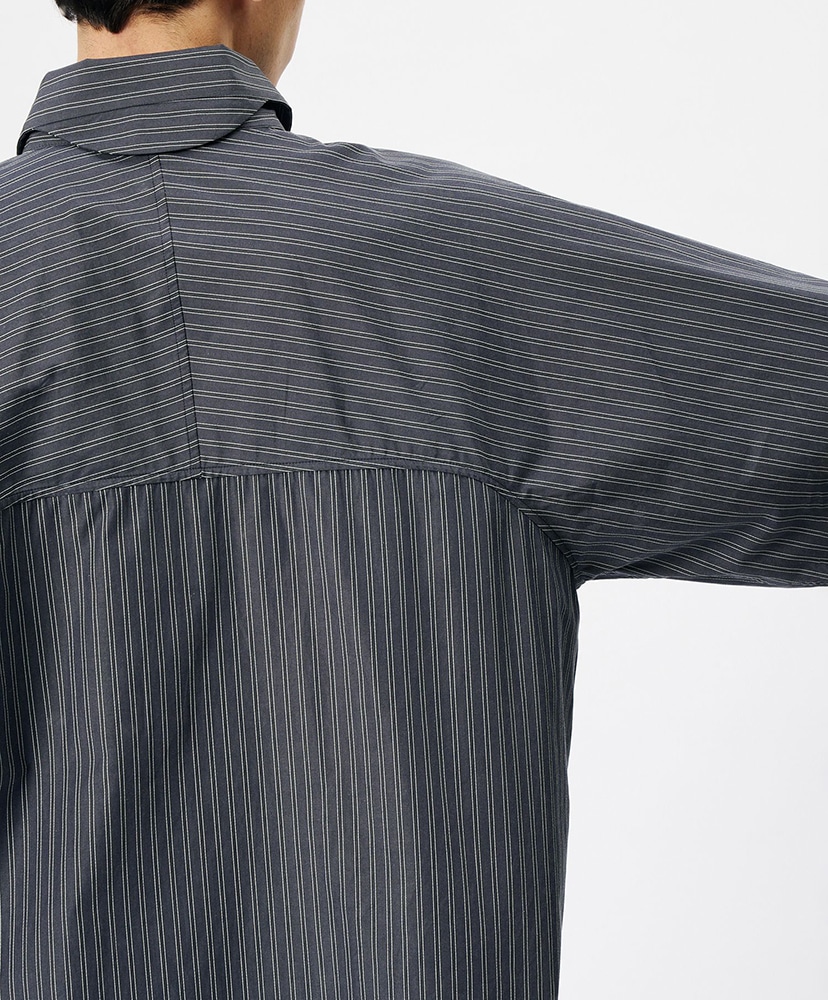 Retro Reflective Striped Shirt(Unisex) DH /ディープチャコール 2(MEN)