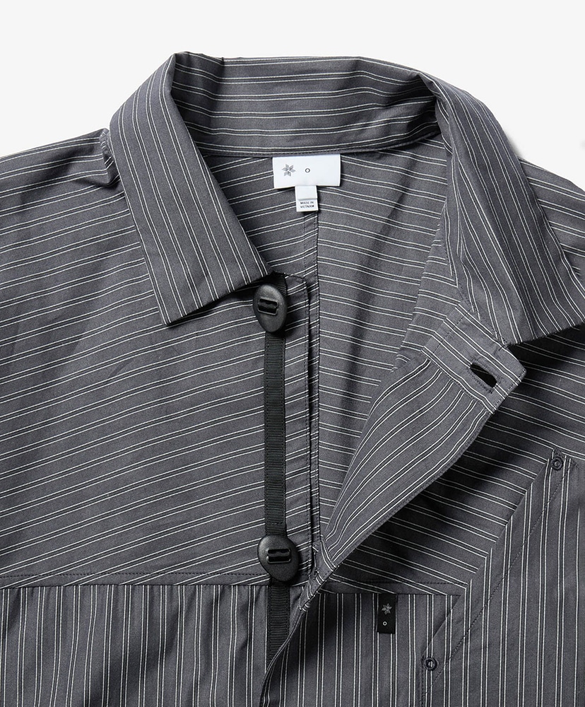Retro Reflective Striped Shirt(Unisex) DH /ディープチャコール 2(MEN)