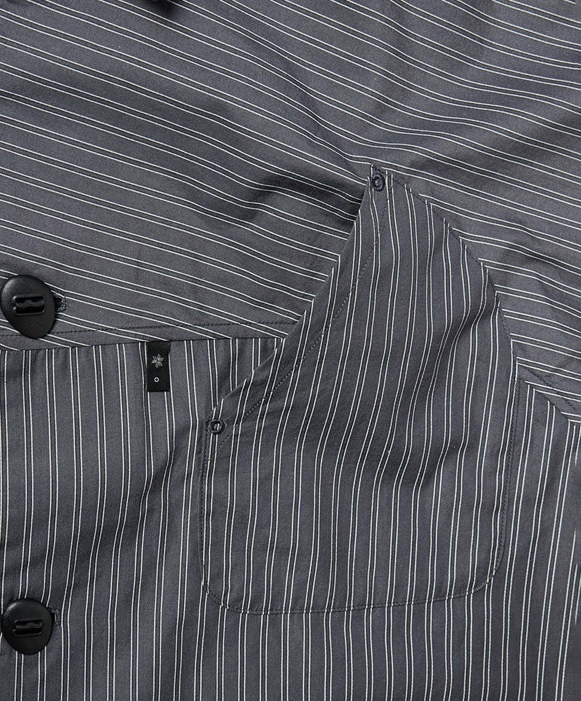 Retro Reflective Striped Shirt(Unisex) DH /ディープチャコール 2(MEN)