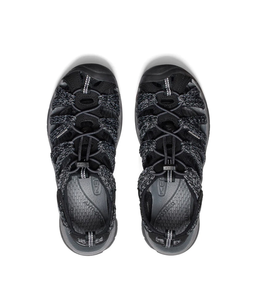 Women's Whisper Black×Steel Grey/ブラック×スチールグレー 23cm