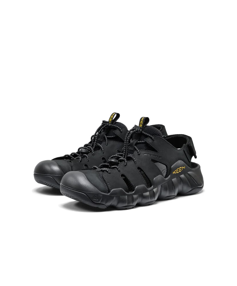 Men's Hyperport Fisherman Leather Black×Keen Yellow/ブラック×キーンイエロー 28cm
