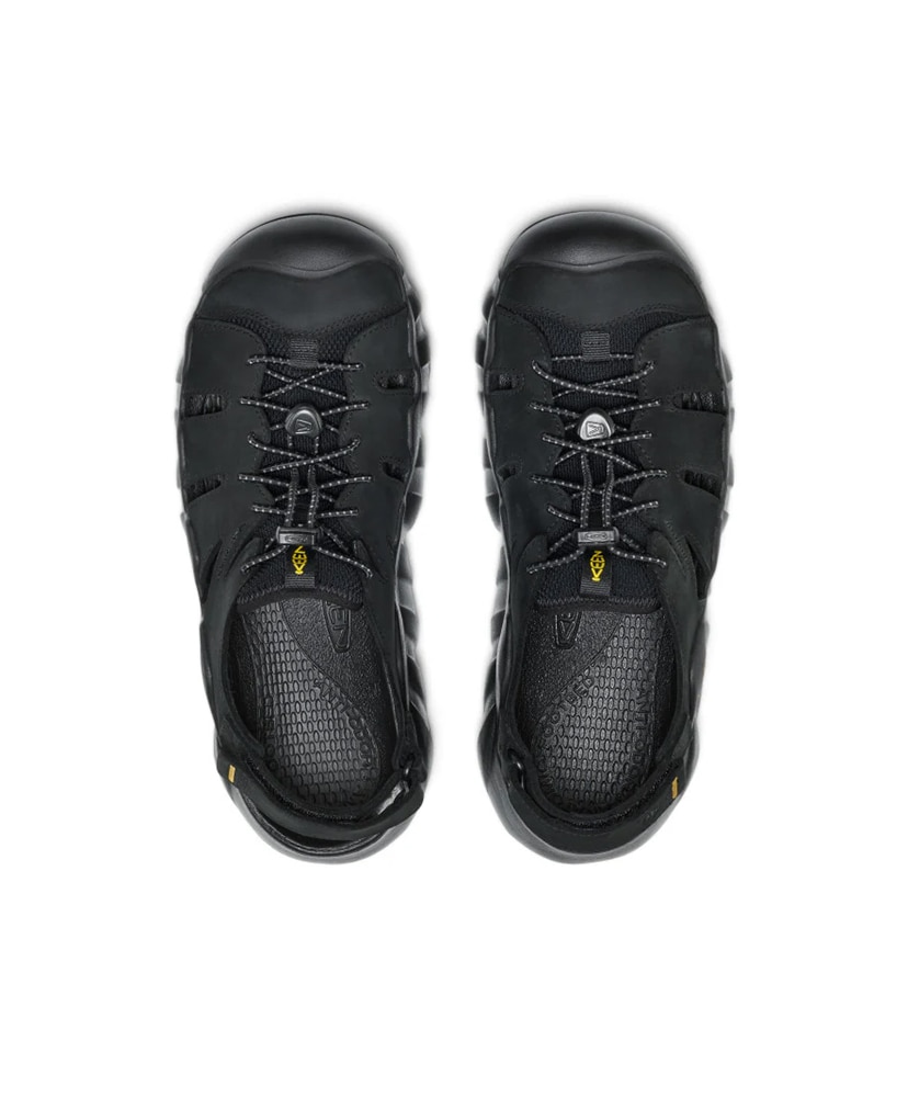 Men's Hyperport Fisherman Leather Black×Keen Yellow/ブラック×キーンイエロー 28cm