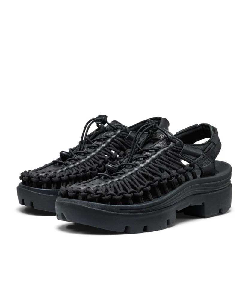 All-gender Uneek PLT Black Smooth Lea/ブラック スムースリー 23cm
