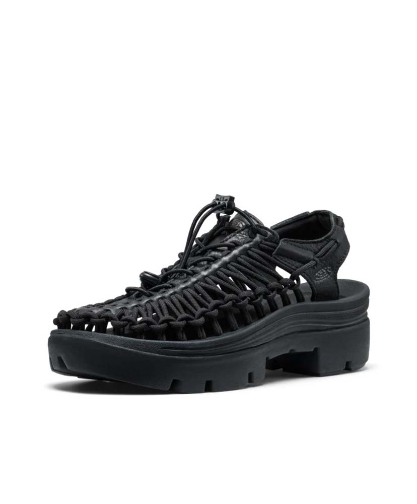 All-gender Uneek PLT Black Smooth Lea/ブラック スムースリー 23cm