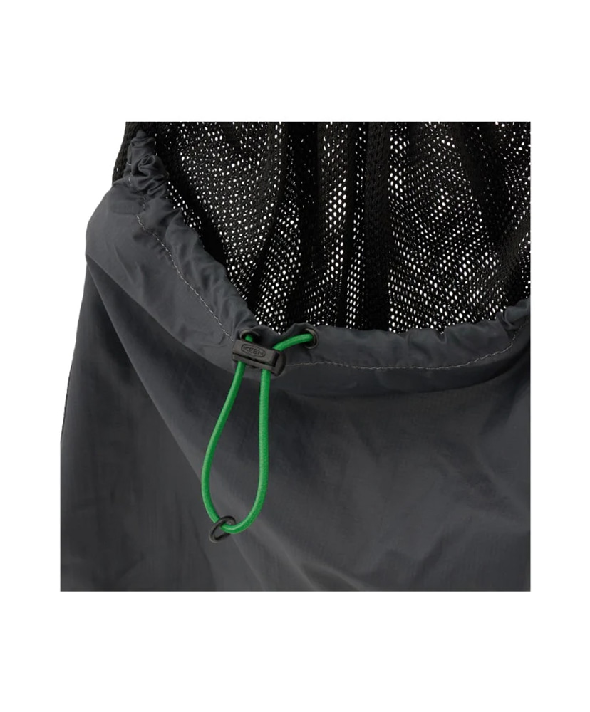 Mesh Nylon Knapsack Dark Grey×Green/ダークグレー×グリーン OS