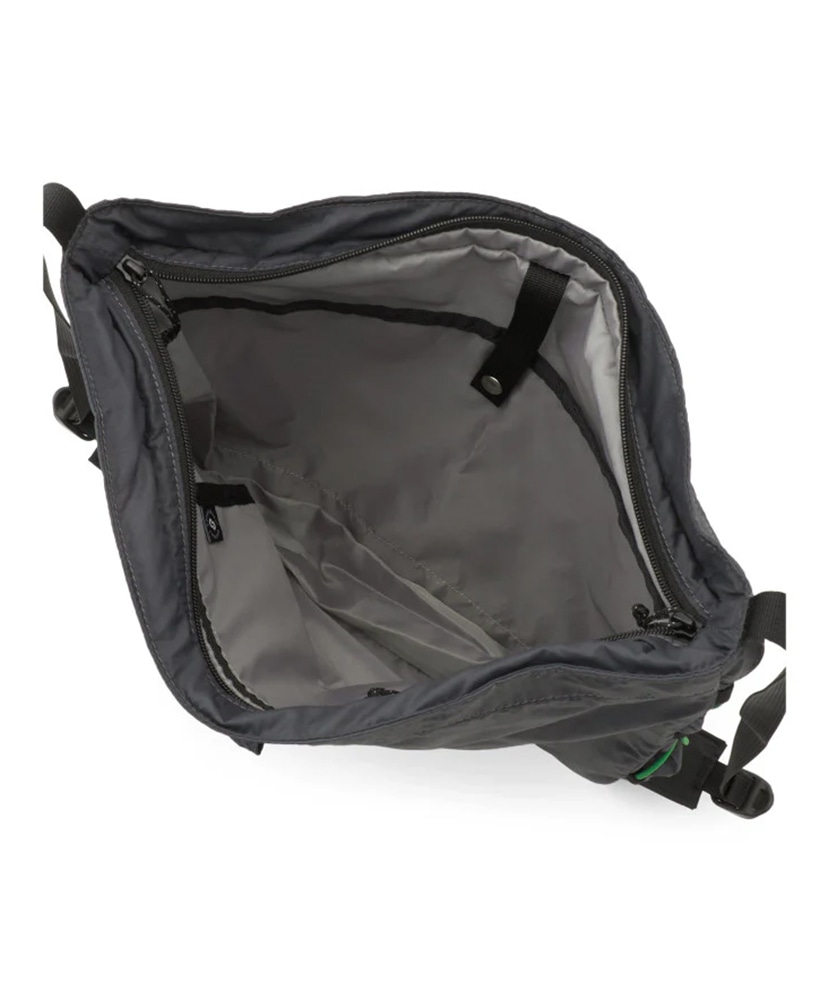 Nylon Shell Shoulder Dark Grey×Green/ダークグレー×グリーン OS