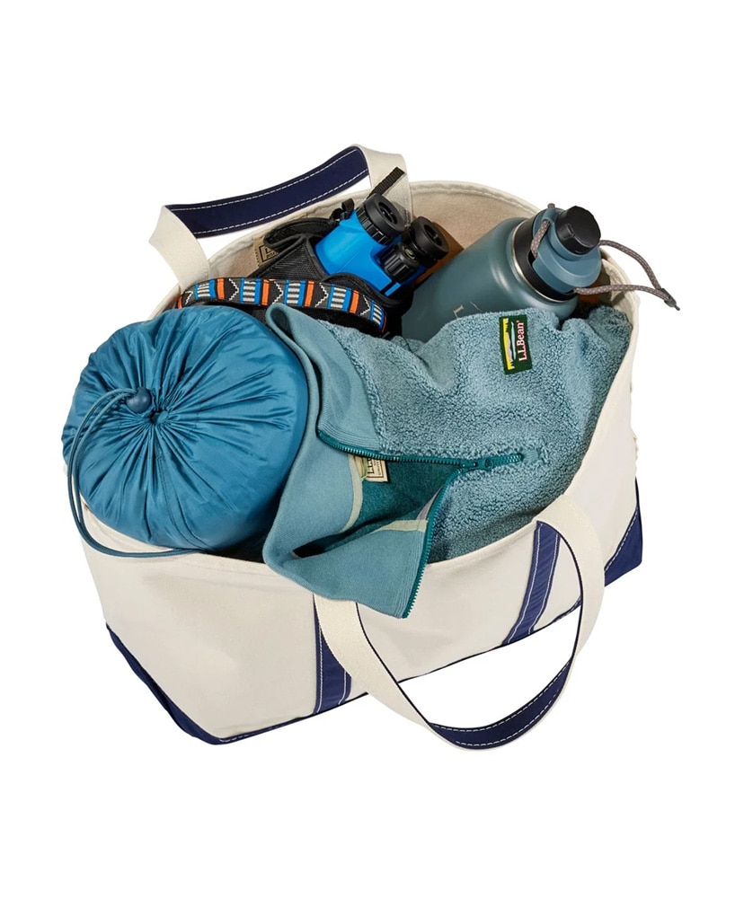 Boat and Tote, Open-Top Large Blue Trim/ブルートリム Regular