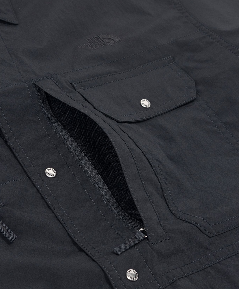 S/S Trip Field Shirt (Unisex) K/ブラック L(MEN)