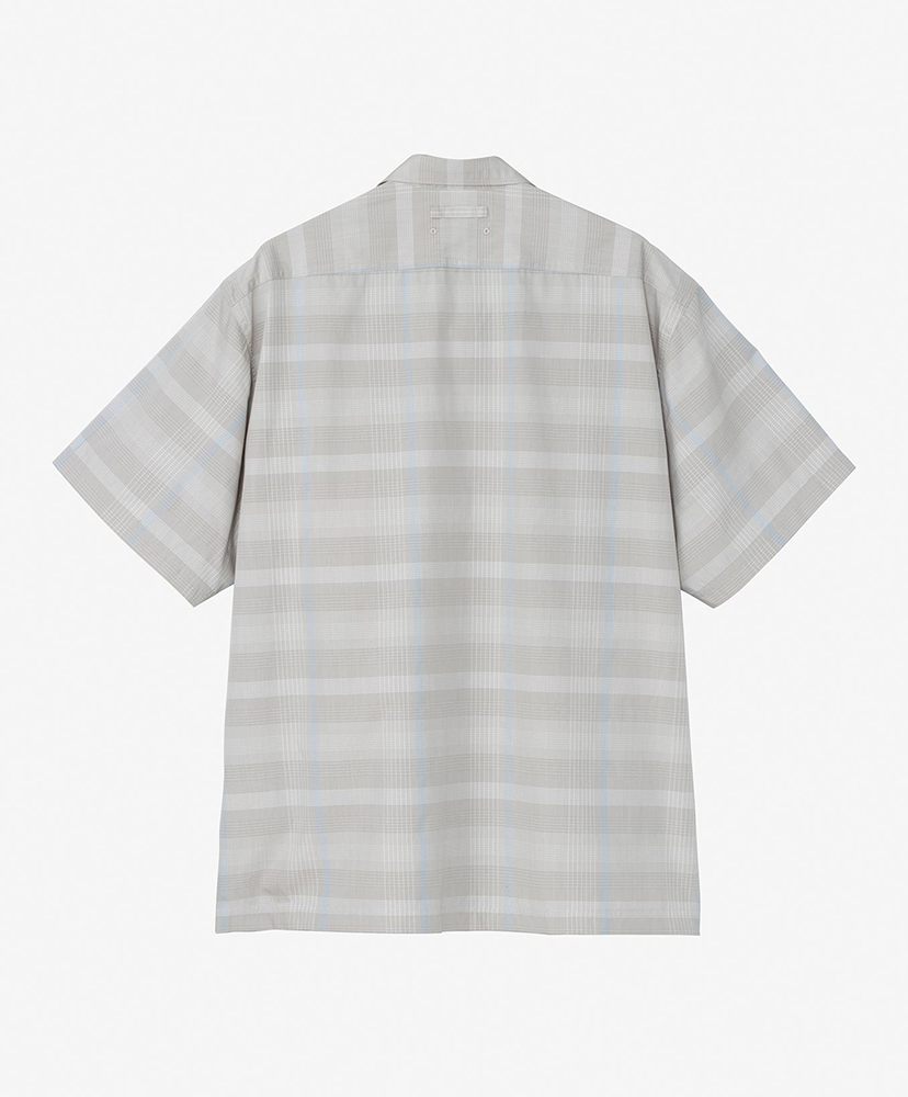 S/S Bould Check Shirt OS/オフホワイト×スレートグレー XS(MEN)
