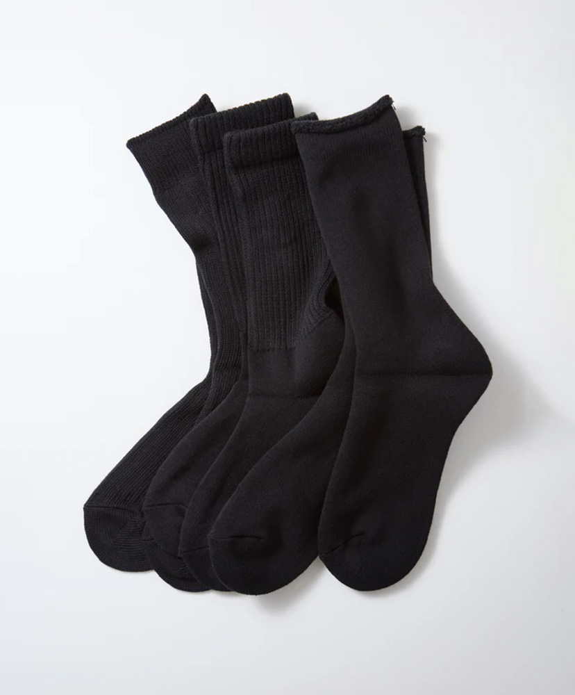 Organic Daily 3 Pack Crew Socks Black/ブラック M(25-27cm)