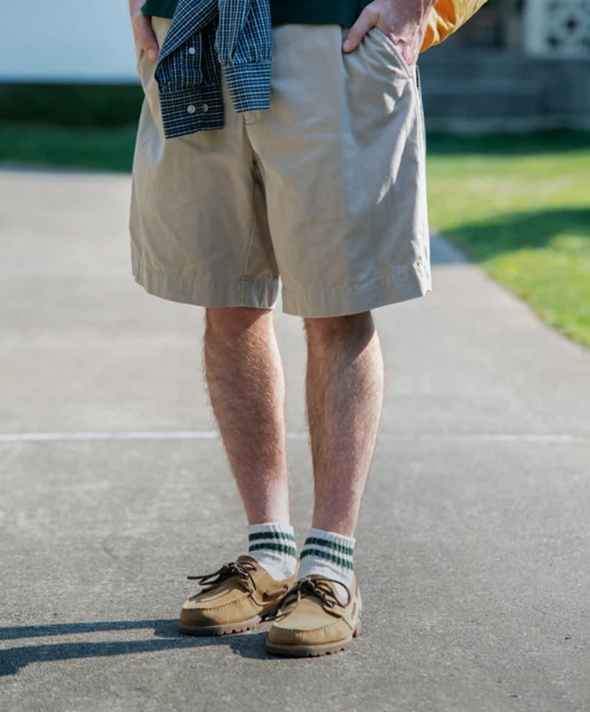 O.S. Ribbed Ankle Socks White×Ivy Green/ホワイト×アイビーグリーン M(25-27cm)