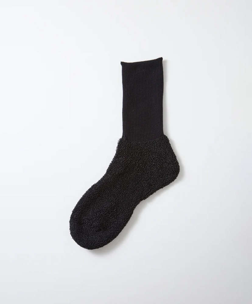 Washi Pile Crew Socks Black/ブラック M(25-27cm)