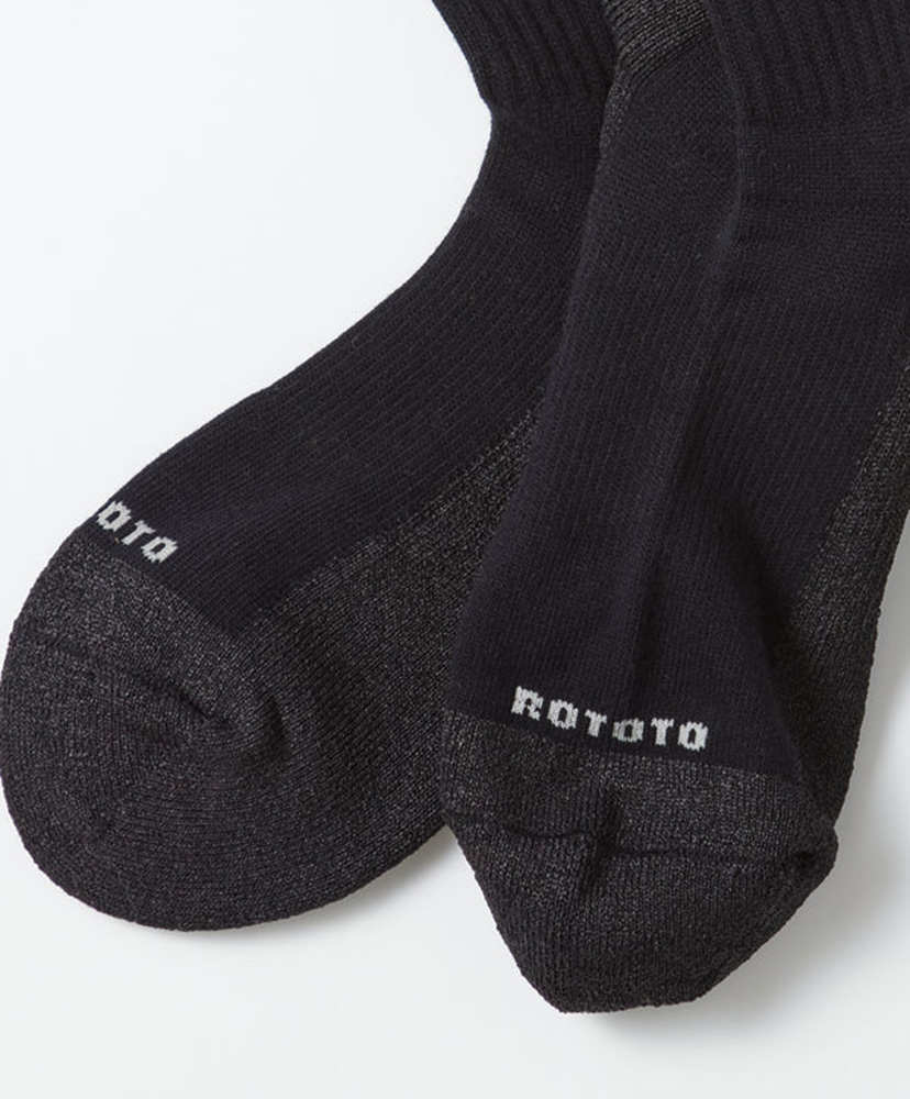 Washi Cushion Crew Socks Black/ブラック M(25-27cm)