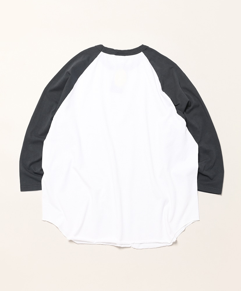 3/4 Baseball Tee 2-Tone White×Carbon/ホワイト×カーボン 3XL(MEN)